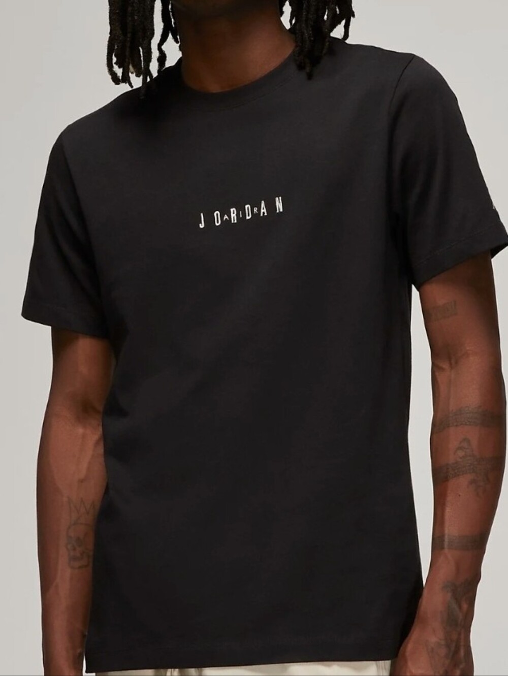Jordan Embroidered Air Crew T-Shirt Black